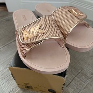 Michael Kors Pink Sandals with Sporty Glamour